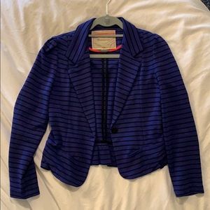 Cotton striped blazer